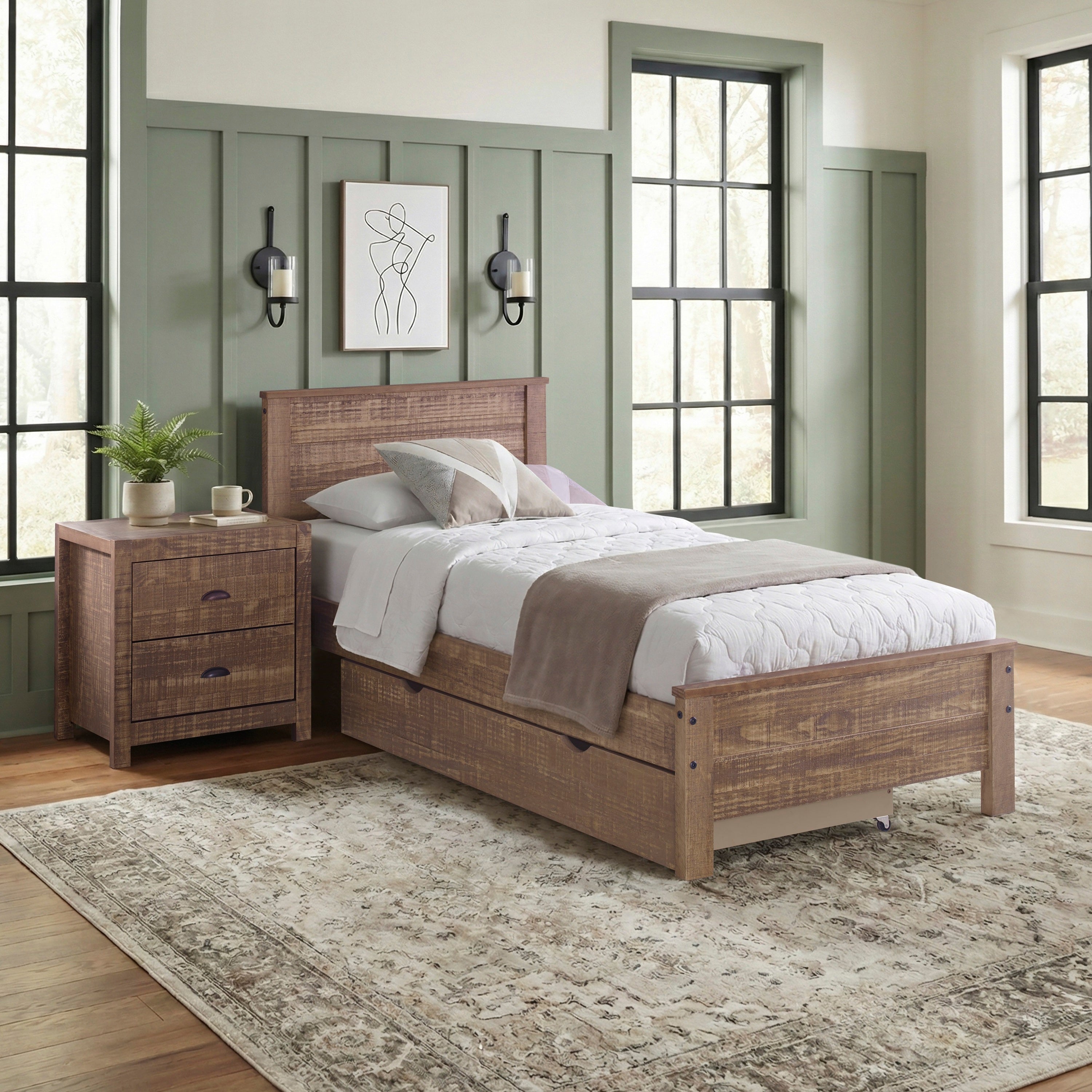 Denver Solid Pine Wooden Bed Frame with Slatted Base