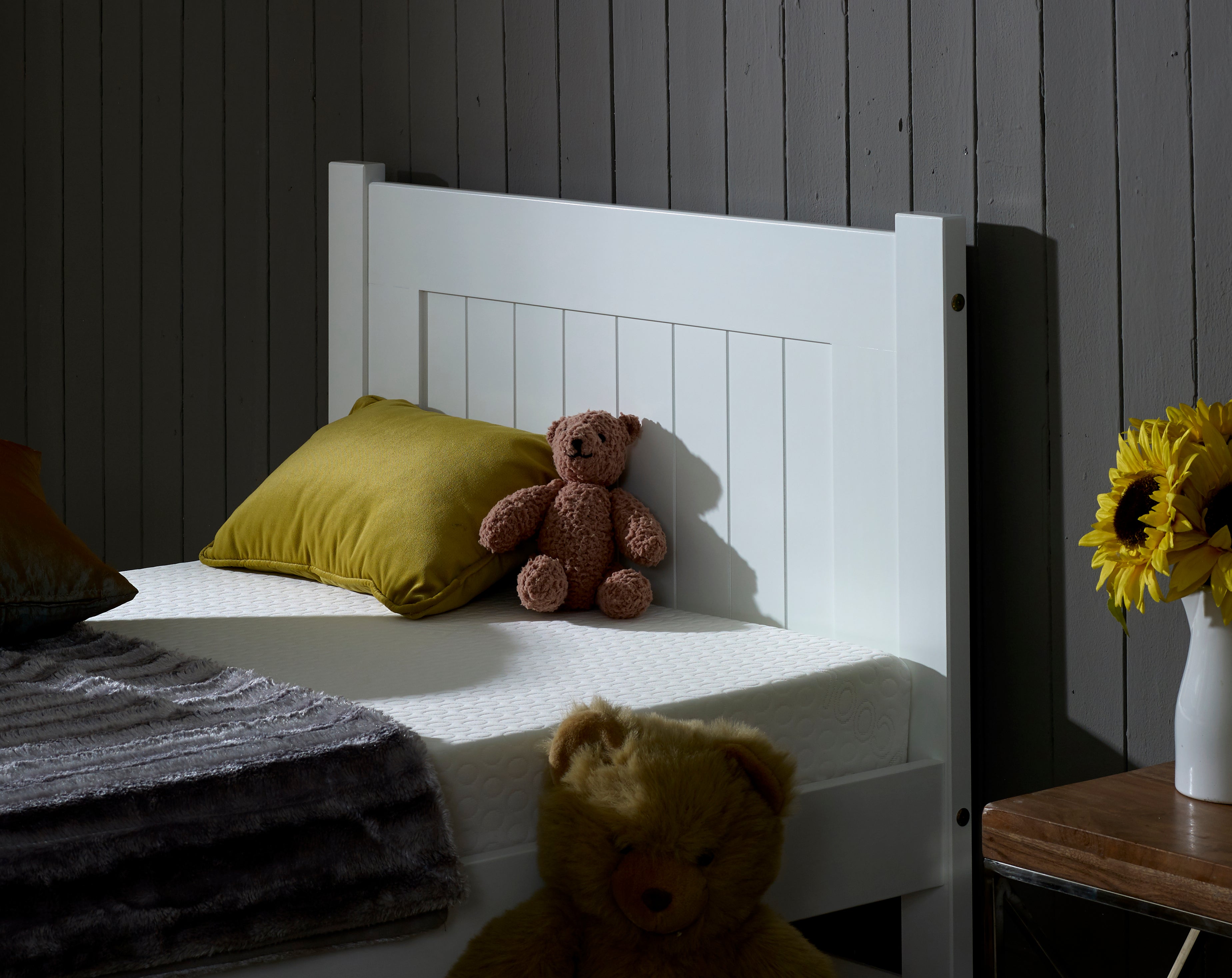 Clifton White Wooden Bed Frame