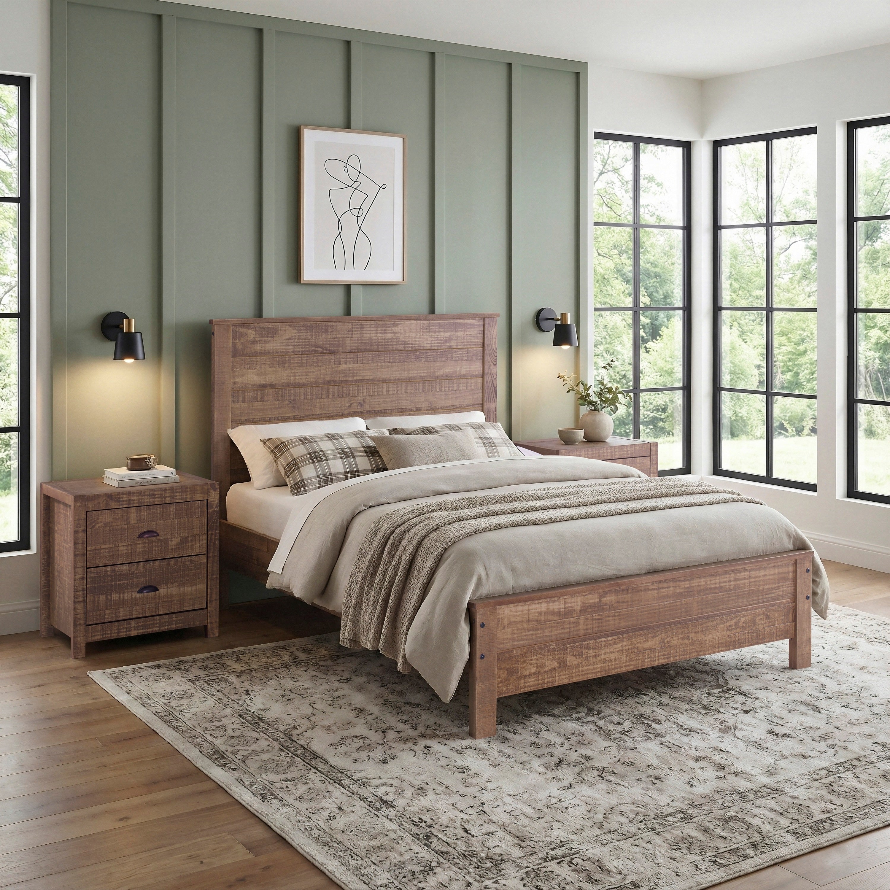 Denver Solid Pine Wooden Bed Frame with Slatted Base