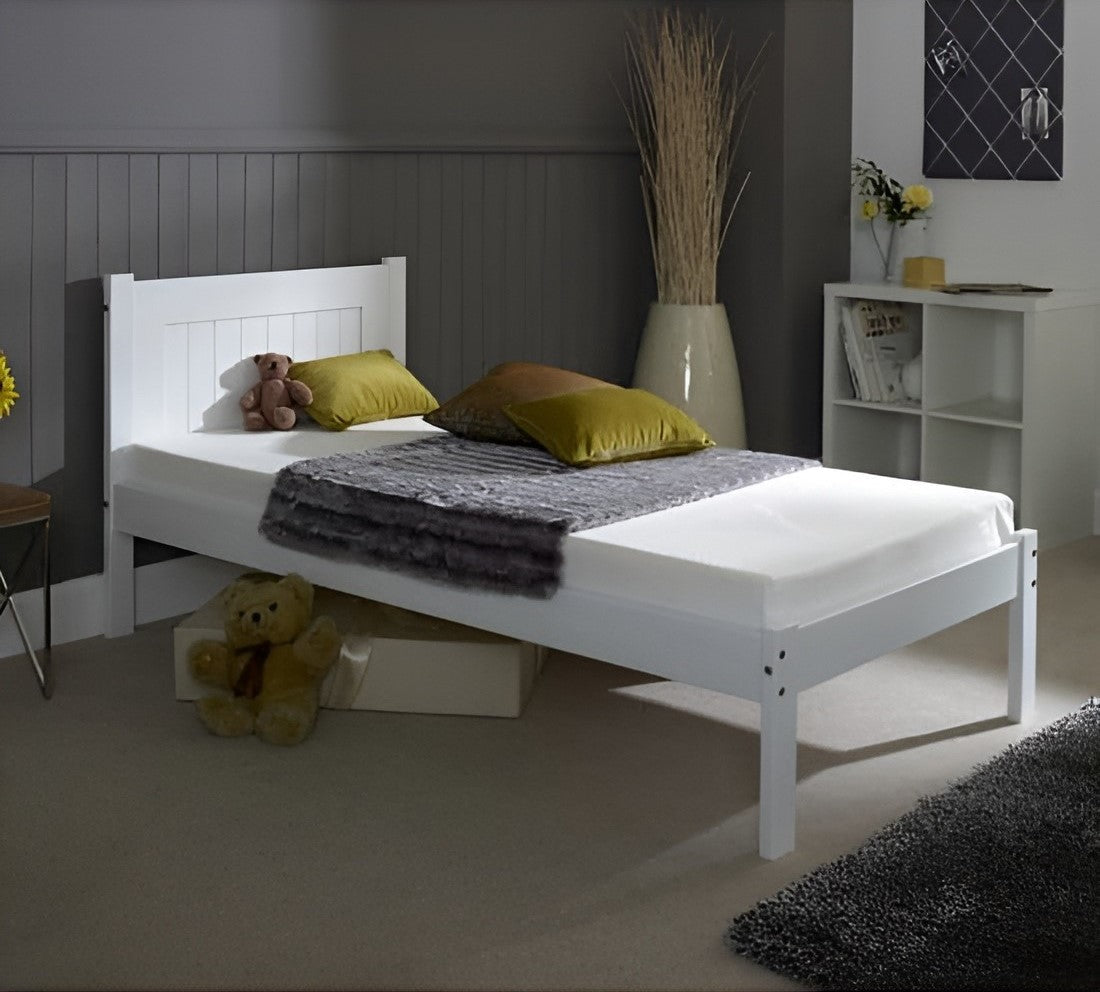 Clifton White Wooden Bed Frame