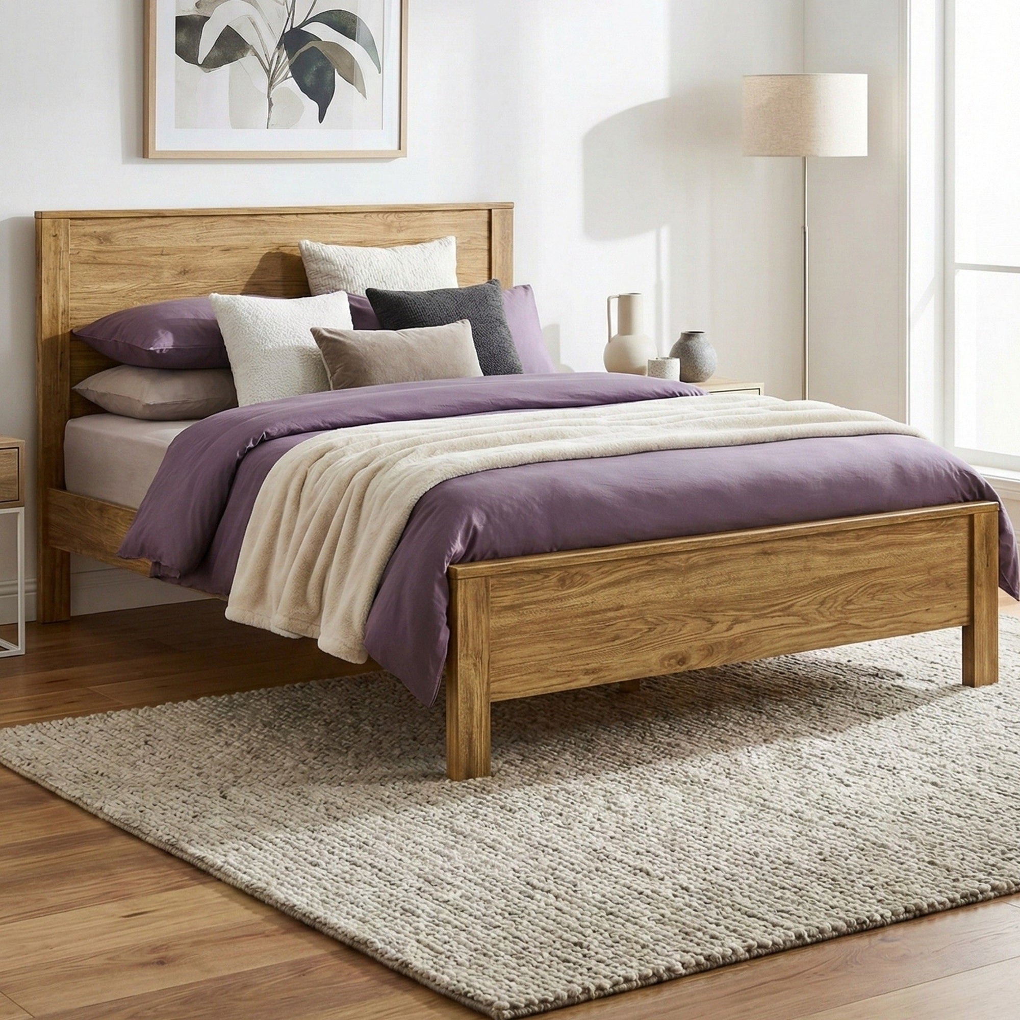 Denver Solid Pine Wooden Bed Frame with Slatted Base