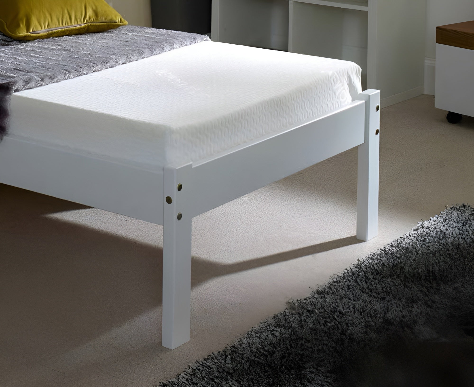 Clifton White Wooden Bed Frame