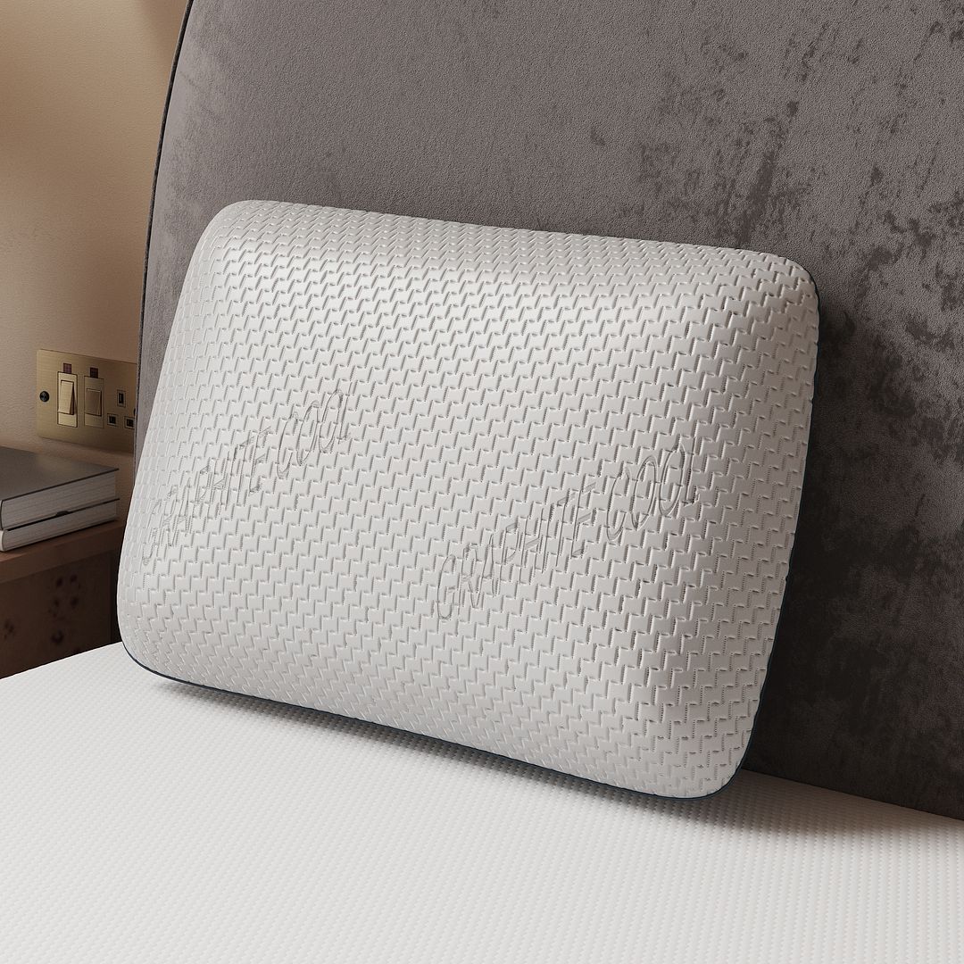 Moulded Memory Foam w Graphite Cover Pillow