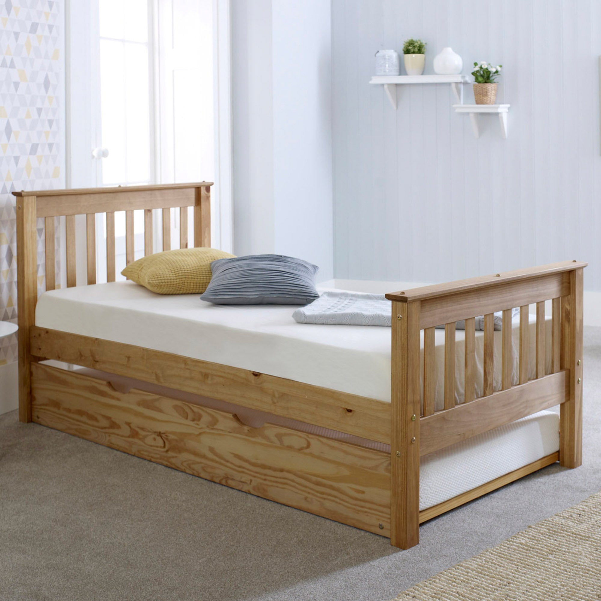 Somerset Solid Wooden Pine Waxed Bed Frame