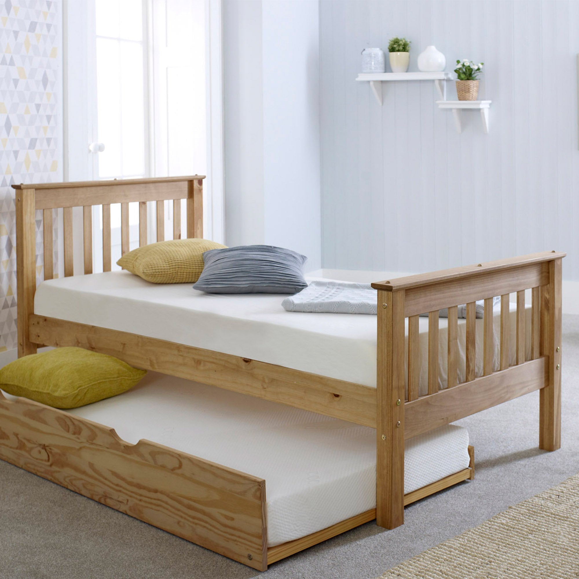 Somerset Solid Wooden Pine Waxed Bed Frame