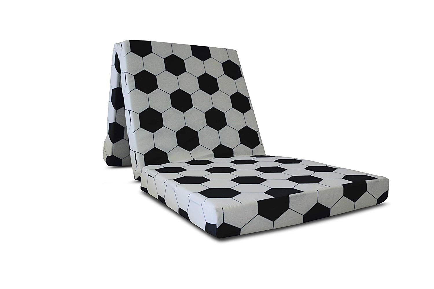 Kids Folding Fabric Futon Mattress - Multiple Colours Available