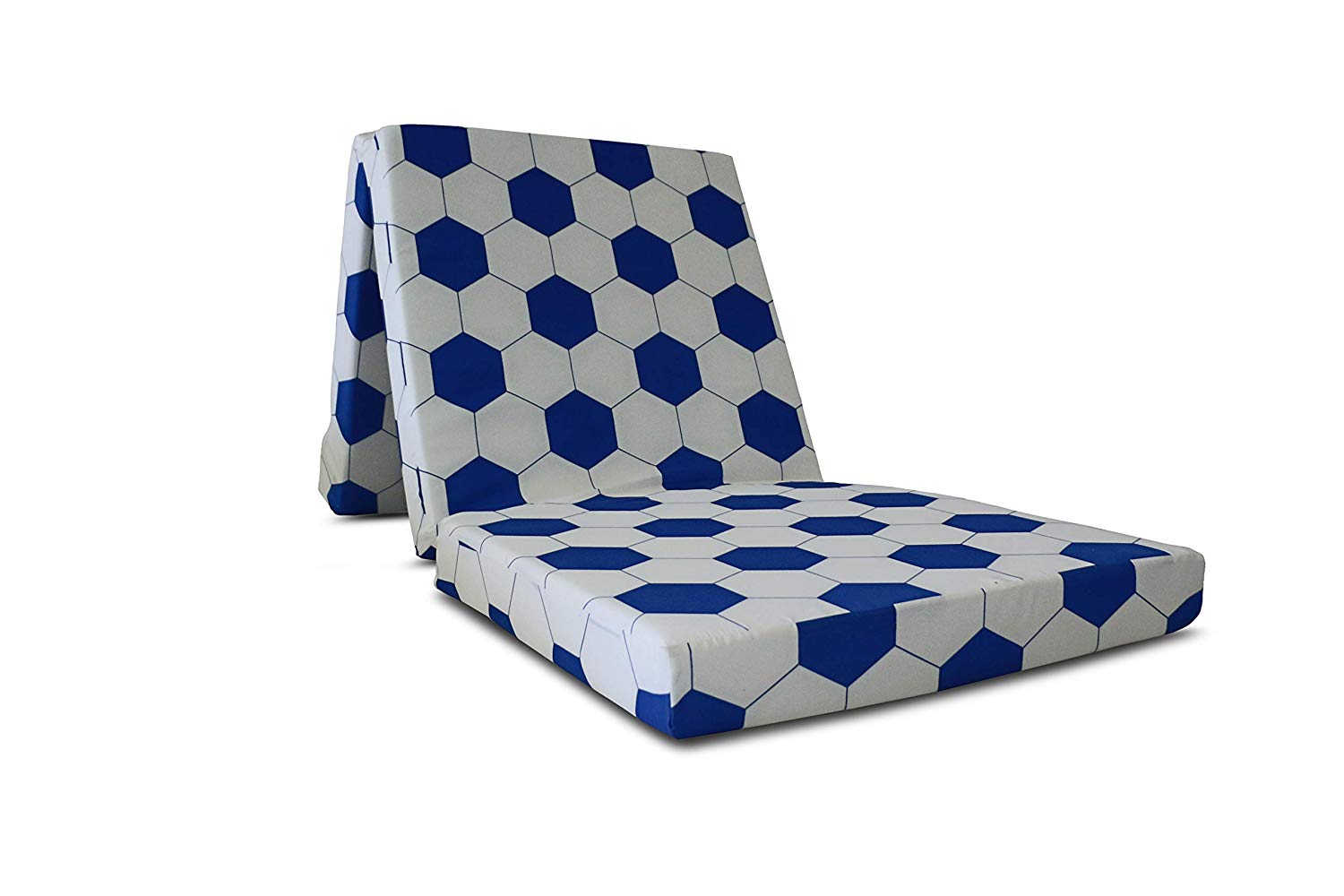 Kids Folding Fabric Futon Mattress - Multiple Colours Available